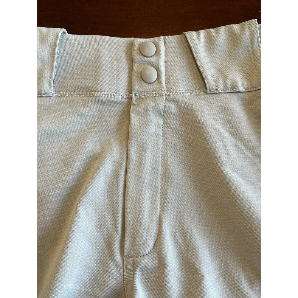 Nike Men's Baseball Pants Gray with‎ Red Stripe Size L